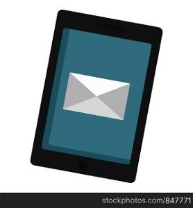 Modern tablet icon. Flat illustration of modern tablet vector icon for web design. Modern tablet icon, flat style