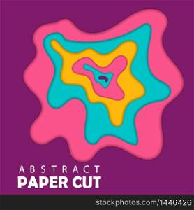 Modern template 3d paper cut template with abstract wave shapes.Design concept pattern for flyers, bunners, presentation. vector eps10. Modern template 3d paper cut template with abstract wave shapes.Design concept pattern for flyers, bunners, presentation. vector