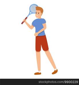 Modern tennis icon. Cartoon of modern tennis vector icon for web design isolated on white background. Modern tennis icon, cartoon style