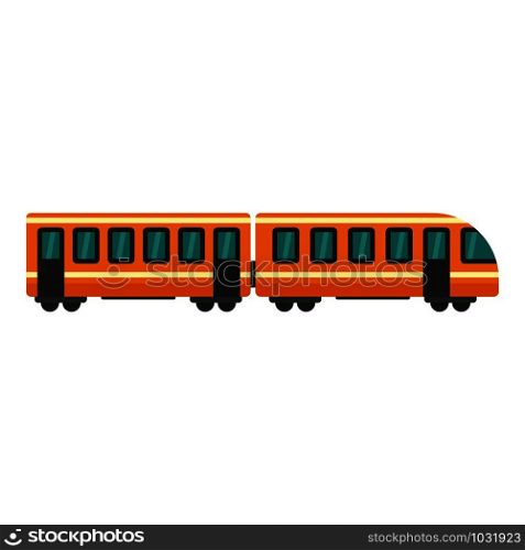 Modern train icon. Flat illustration of modern train vector icon for web design. Modern train icon, flat style