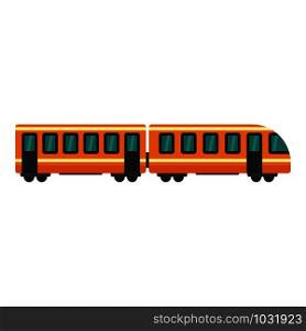Modern train icon. Flat illustration of modern train vector icon for web design. Modern train icon, flat style
