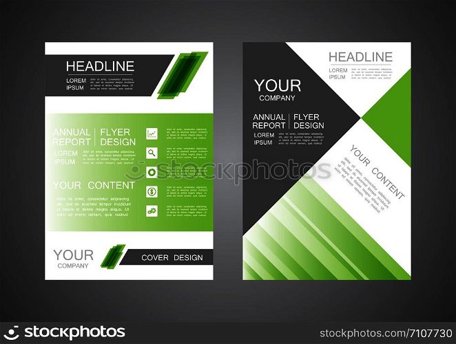 modern triangle cover design, business infographic template