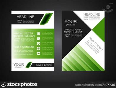 modern triangle cover design, business infographic template
