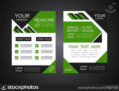 modern triangle cover design, business infographic template