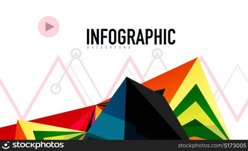 Modern triangle presentation template. Modern triangle presentation template. Business design background, brochure or flyer concept or geometric web banner