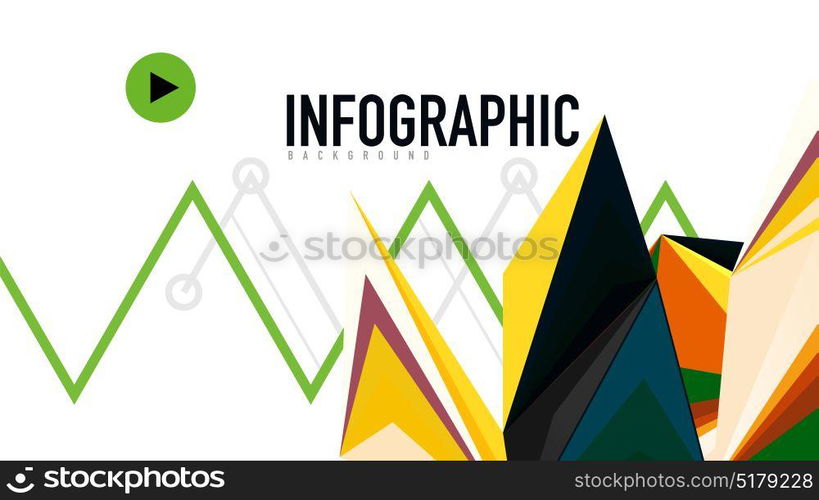 Modern triangle presentation template. Modern triangle presentation template. Business design background, brochure or flyer concept or geometric web banner