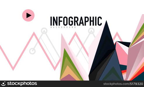 Modern triangle presentation template. Modern triangle presentation template. Business design background, brochure or flyer concept or geometric web banner