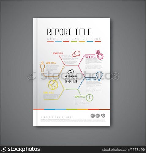 Modern Vector abstract brochure / book / flyer design template