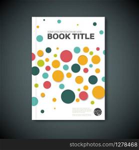 Modern Vector abstract brochure / book / flyer design template with color circles