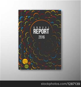 Modern Vector abstract brochure / book / flyer design template with colorful circles