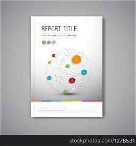 Modern Vector abstract brochure, report or flyer design template