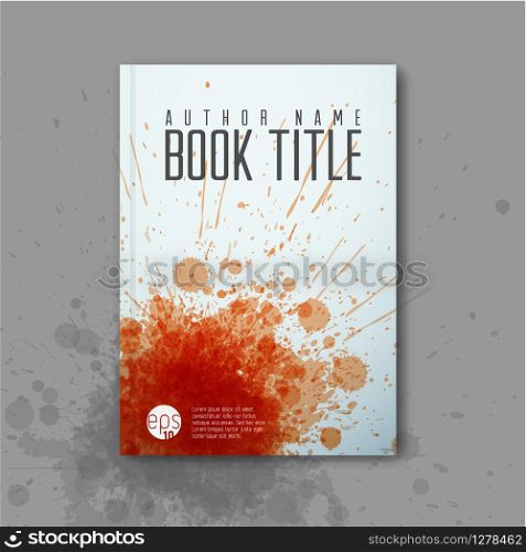 Modern Vector abstractbook cover template for detective/mystery story