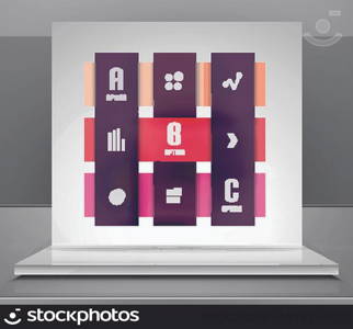 Modern vector business stripes infographic design for templates, technology, presentation, banner, layout