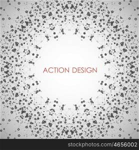 Modern vector template for business, science, medicine, technology, network and your idea.