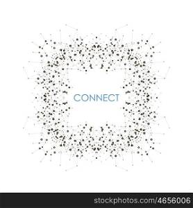 Modern vector template for business, science, medicine, technology, network and your idea.