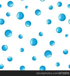 Modern water bubbles seamless pattern on a white background. Abstract geometrical circle vector wallpaper. Underwater backdrop. Round shapes drops of water.. Modern water bubbles seamless pattern on a white background.