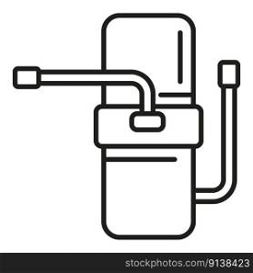 Modern water filter icon outline vector. Treatment equipment. Tank system. Modern water filter icon outline vector. Treatment equipment