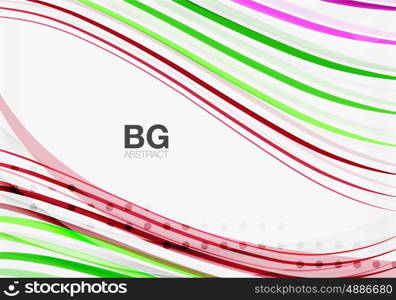 Modern wave lines, elegant wave abstract background. Vector template background for workflow layout, diagram, number options or web design