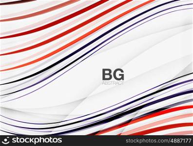 Modern wave lines, elegant wave abstract background. Vector template background for workflow layout, diagram, number options or web design