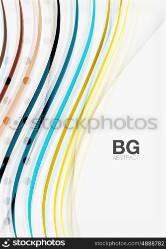 Modern wave lines, elegant wave abstract background. Vector template background for workflow layout, diagram, number options or web design