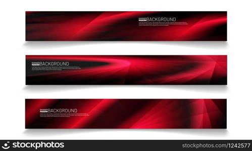 Modern web banner background. abstract vector template design