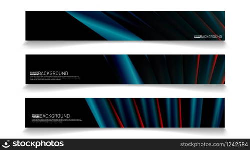 Modern web banner background. abstract vector template design