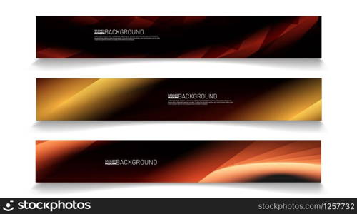 Modern web banner background. abstract vector template design. light effect illustration