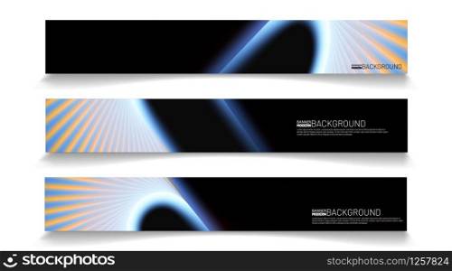 Modern web banner background. abstract vector template design. light effect illustration