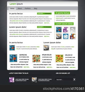 modern website template vector illustration