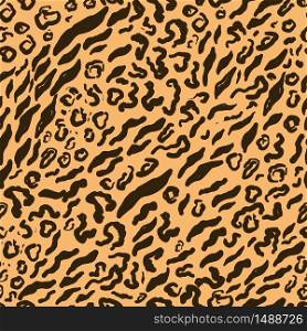 Modern wild animal seamless pattern texture. Tiger background. Jungle safari concept.. Modern wild animal seamless pattern texture. Tiger background. Jungle safari concept