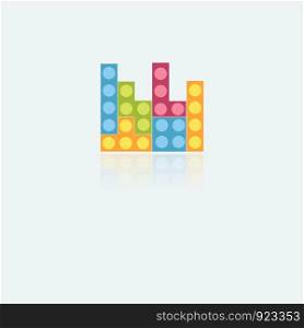 Modular Solutions Isometric Plastic Toy Blocks Tiles game