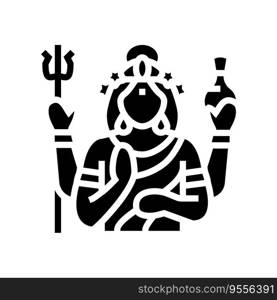 mohini god indian glyph icon vector. mohini god indian sign. isolated symbol illustration. mohini god indian glyph icon vector illustration