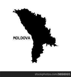 Moldova map icon vector illustration symbol design
