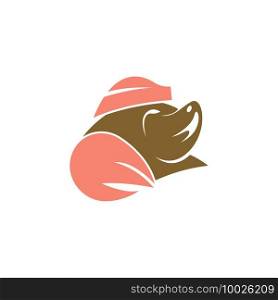 Mole animal logo icon design illustration vector template