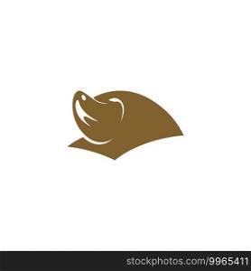 Mole animal logo icon design illustration vector template