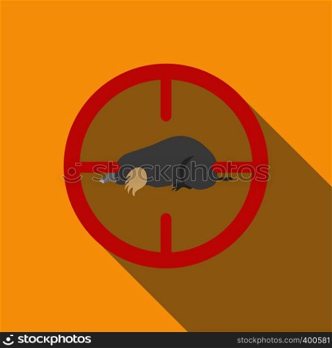 Mole icon. Flat illustration of mole vector icon for web. Mole icon, flat style
