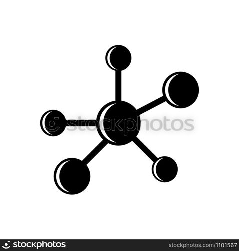 molecular - atom icon vector design template