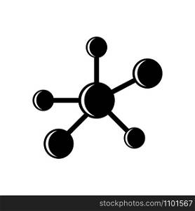 molecular - atom icon vector design template