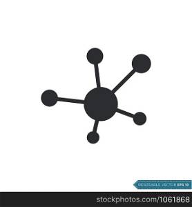 Molecular Atom Neutron Laboratory Icon Vector Illustration Design