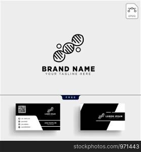 molecular Dna logo template vector illustration and business card design. molecular Dna logo template and business card design