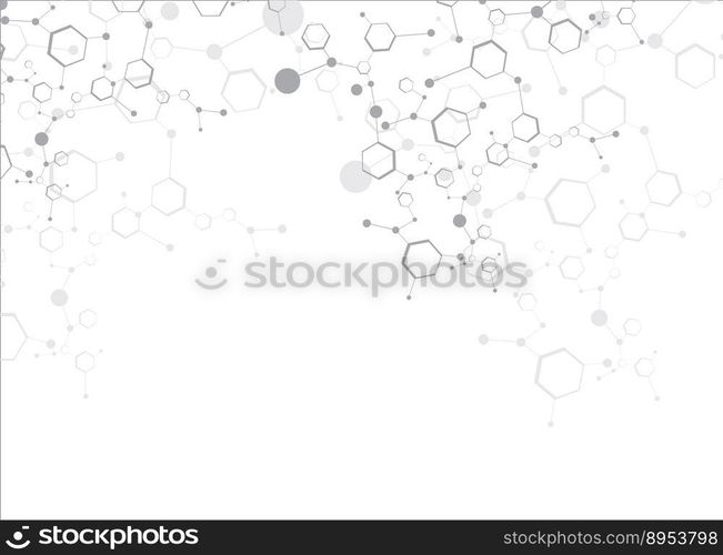 Molecular structures vector image