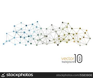 Molecule And Communication Background. Abstract Vector Illustration