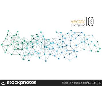 Molecule And Communication Background. Abstract Vector Illustration