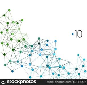 Molecule And Communication Background. Abstract Vector Illustration. Abstract Molecule And Communication Background