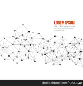 Molecule And Communication Background. Vector illustration Molecule And Communication Background. Molecular structure