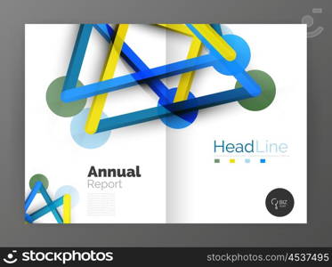 Molecule annual report. Molecule annual report. Vector abstract background