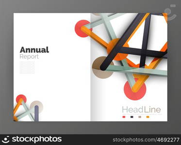 Molecule annual report. Molecule annual report. Vector abstract background