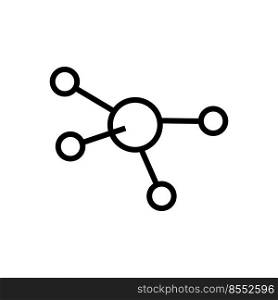 Molecule atom line icon