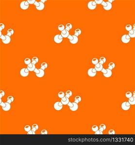 Molecule bio pattern vector orange for any web design best. Molecule bio pattern vector orange