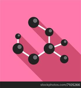 Molecule formula icon. Flat illustration of molecule formula vector icon for web design. Molecule formula icon, flat style